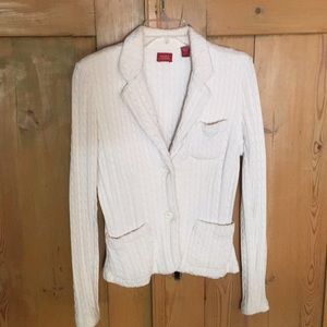 Sweater Blazer size small color winter white